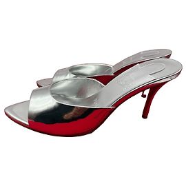 Christian Louboutin Mules Miss Z in Pelle Argento