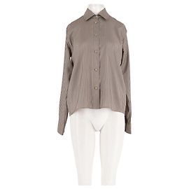 Autre Marque Beige Seidenhemd