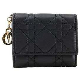 Portafoglio tri-fold Christian Dior Lady Lotus