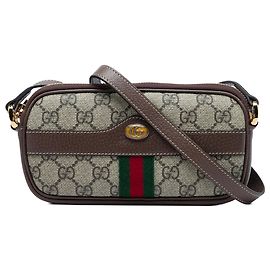 Gucci Mini Sac Bandoulière Ophidia Web GG Supreme Beige