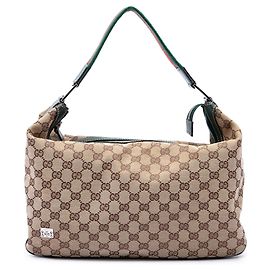 Borsa Gucci Beige Medium GG Canvas Web Pop