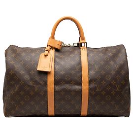 Louis Vuitton Brown Monogram Keepall 50