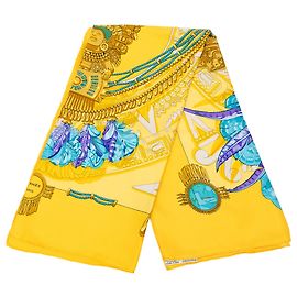 Hermès Yellow Mexique Seidentuch 90