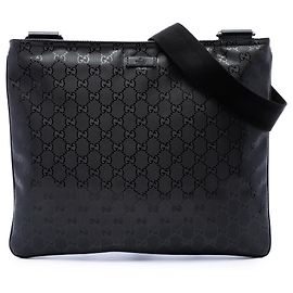 Gucci Borsa a Tracolla Nera Stampa GG
