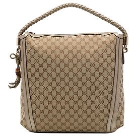 Gucci Bella Large Tote aus beige GG Canvas
