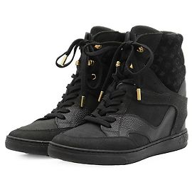 Baskets montantes Louis Vuitton Monogram en cuir et daim