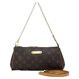Louis Vuitton Bolso Bandolera Pochette Éva Clutch de Monogram Canvas