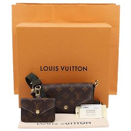 Louis Vuitton Borsa a tracolla Felici Strap and Go Monogram Canvas Khaki Green