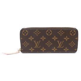 Louis Vuitton Portafoglio Lungo Clemence Monogram Canvas Rose Ballerina