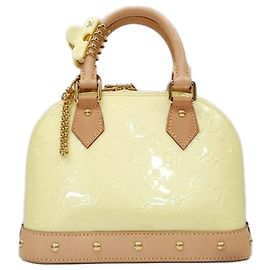 Louis Vuitton Monogram Vernis Alma BB Yellow