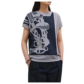 Hermès Camisola de manga curta para mulher em malha