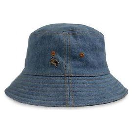 Chapéu bucket Burberry em denim indigo