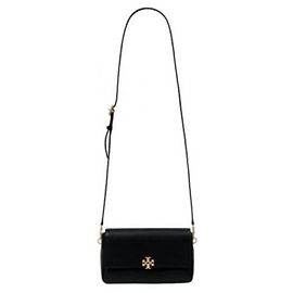 Petit sac à bandoulière Tory Burch noir en agneau