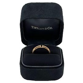 Tiffany & Co Schmaler Diamantring in Roségold