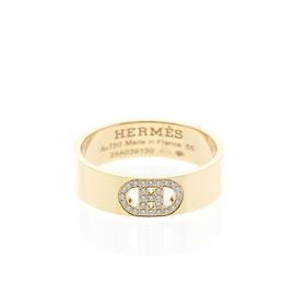 Hermès Anello Hermes H D'ancre Diamante