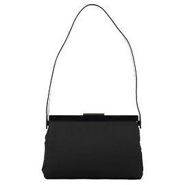 Prada Borsa a tracolla B7451 Black Tessuto Spazzolato Nylon