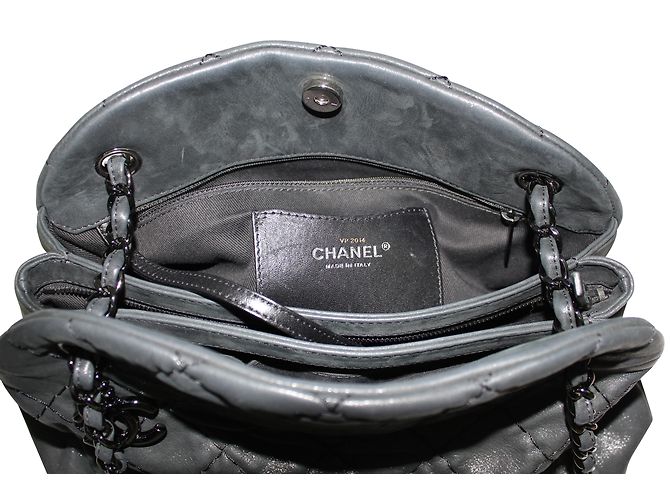 Chanel Bolsas Preto Cinza antracite - vista 6