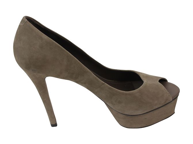 Décolleté con plateau Arezzo Taupe Scamosciato 38 - vista 2