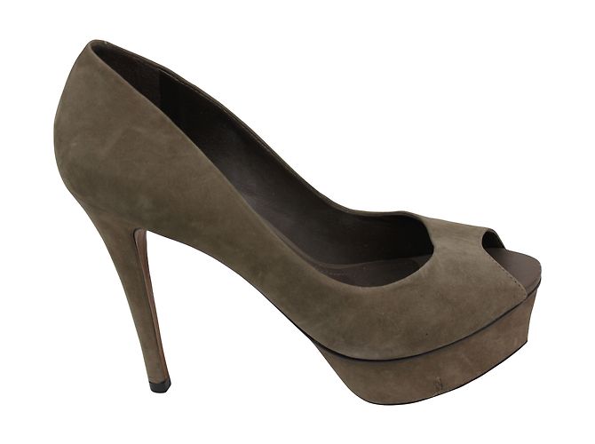 Décolleté con plateau Arezzo Taupe Scamosciato 38 - vista 4