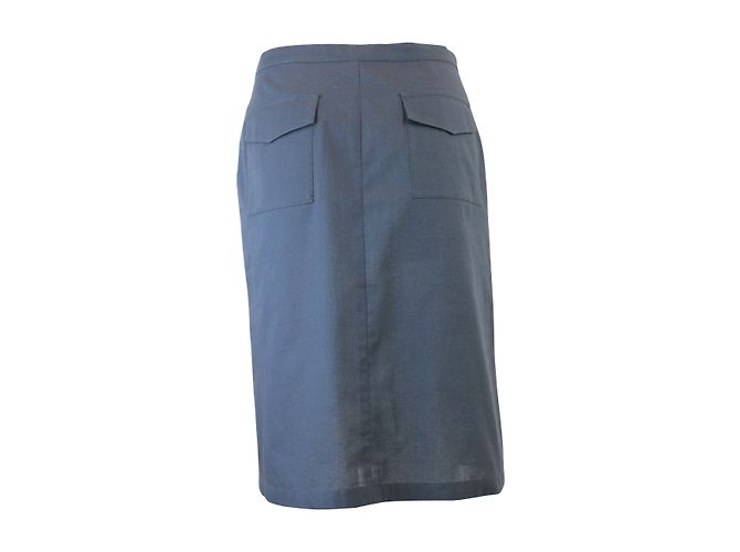 Falda Agnès b. Smoke de algodón gris Talla 36 - vista 2
