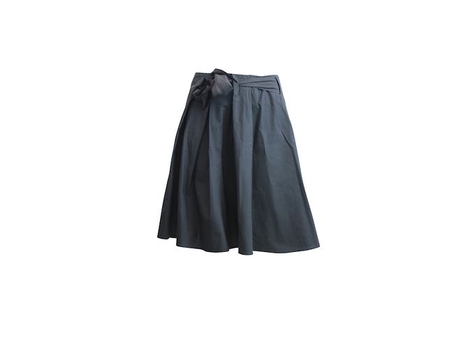 Gonna Tara Jarmon Jauris in cotone nera Nero - vista 3