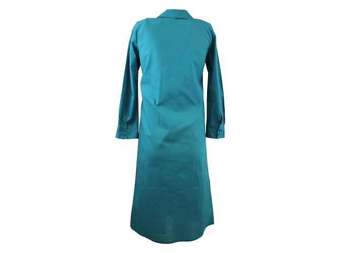 Agnès b. Hemdkleid grün Baumwolle - Ansicht 3