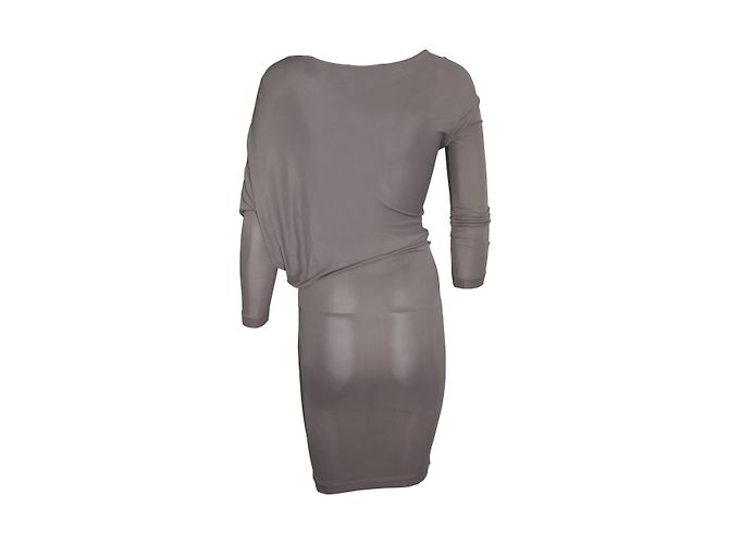 Vestido de murciélago Bcbg Max Azria Taupe Gris pardo - vista 3