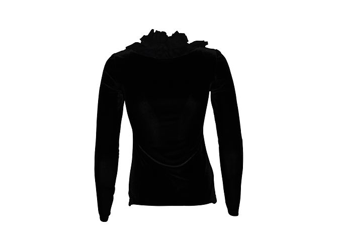 Top de terciopelo negro Bcbg Max Azria XS - vista 2