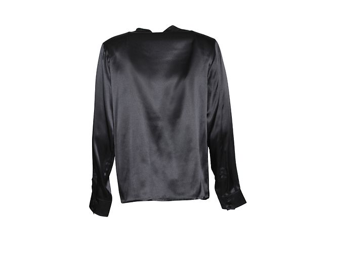 Camicia in seta Agnès b. nera Nero - vista 2