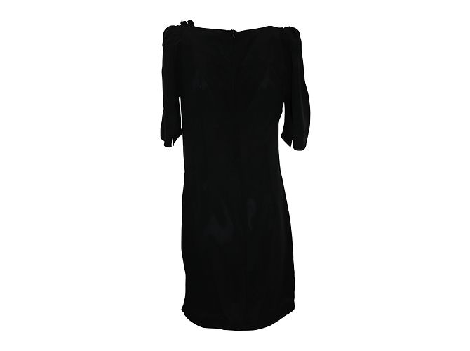 Maje Schwarzes Seidenkleid - Ansicht 2