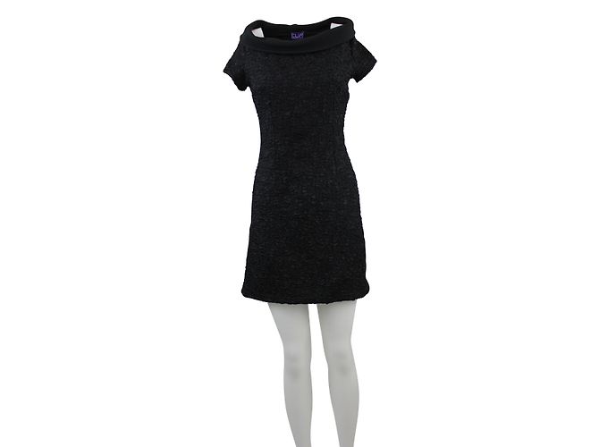 Elia Essentials. Elia Essentials Kleid schwarz aus Polyester - Ansicht 2