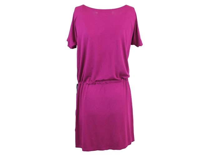 Agnès b. Rosa Viscose Kleid Pink - Ansicht 3