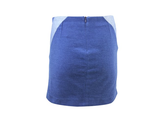 Falda geométrica azul Maje - vista 3