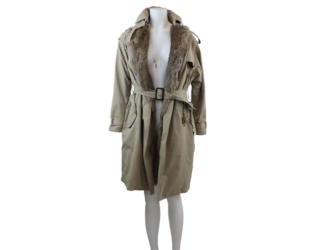 Trench Phillip Lim Beige con Pelliccia - vista 2