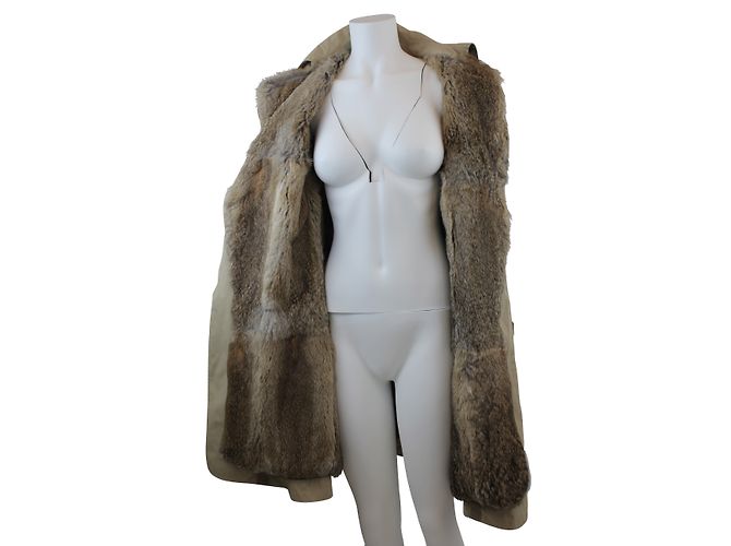 Trench Phillip Lim Beige con Pelliccia - vista 5