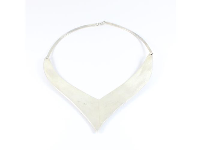 Collana inconnue in argento 925 e pelle - vista 2