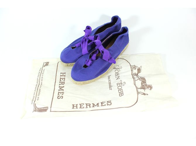 Hermès Espadrilles Blue - view 4