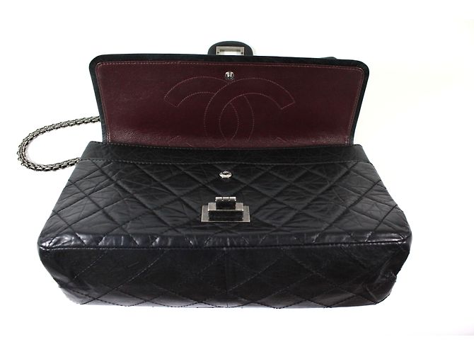 Chanel 2.55 Reissue 227 pelle di vitello RHW Nero - vista 3