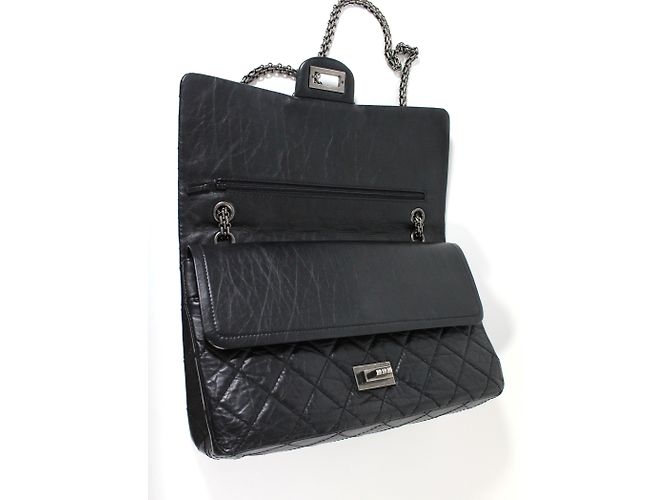 Chanel 2.55 Reissue 227 pelle di vitello RHW Nero - vista 4