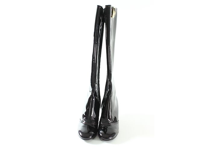 Botas Louis Vuitton de charol negro 39 - vista 6