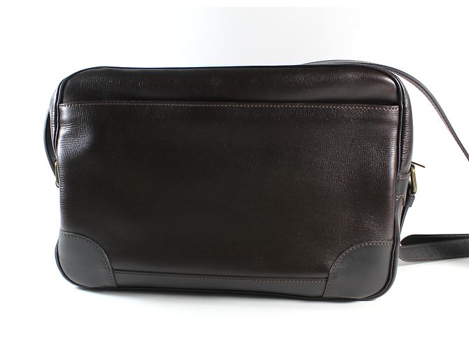 Louis Vuitton Reporter Utah Borsa a tracolla in pelle marrone - vista 2