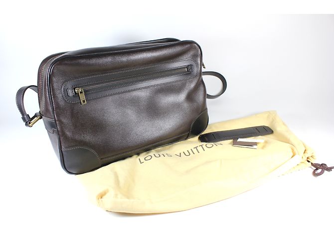 Louis Vuitton Reporter Utah Borsa a tracolla in pelle marrone - vista 6