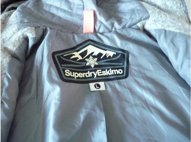 Superdry Abrigos, Ropa de calle Gris - vista 3