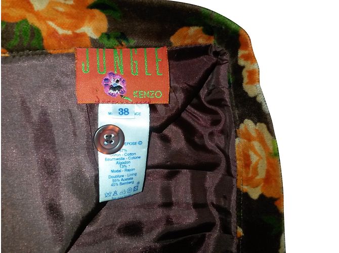 Minifalda Kenzo Jungle estampado de flores algodón Multicolor - vista 2