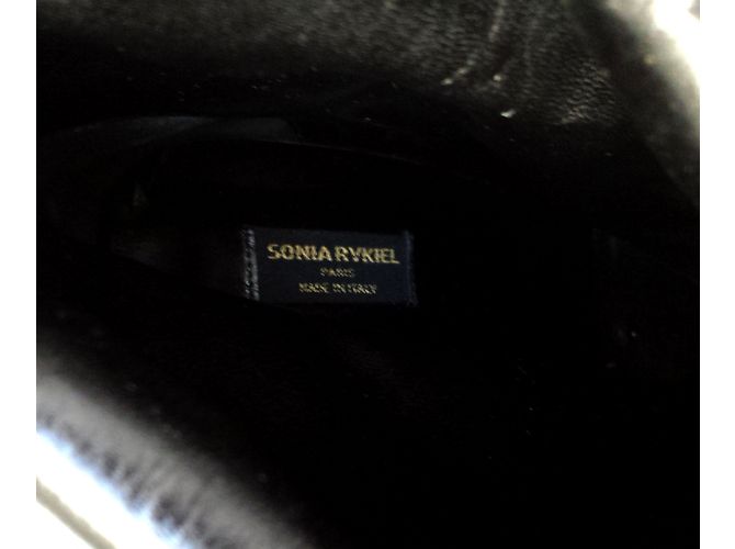 Stivaletti Sonia Rykiel in velluto nero - vista 4