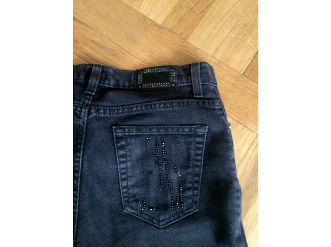 Vaqueros Bootcut Trussardi Jeans Negros de Denim Talla 28 - vista 3