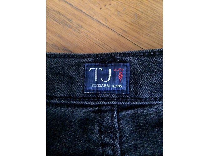 Vaqueros Bootcut Trussardi Jeans Negros de Denim Talla 28 - vista 4