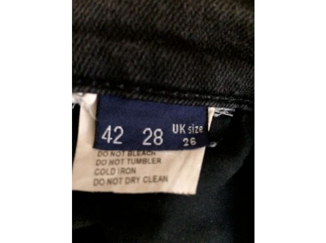 Vaqueros Bootcut Trussardi Jeans Negros de Denim Talla 28 - vista 5
