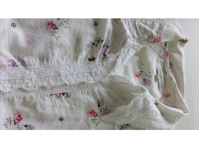 Camicia American Outfitters Ricamata a Maniche Lunghe Bianca in Cotone Bianco - vista 2