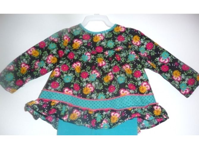 Mono Kenzo Azul con Flores de Algodón 12 meses - vista 3